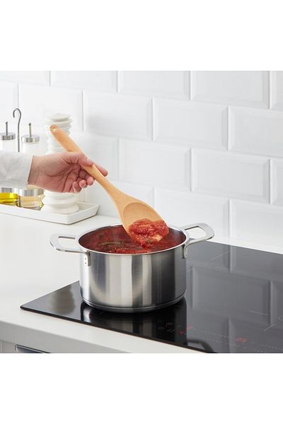 IKEA RÖRT Wooden Spoon – 31 cm Beechwood, Durable, Eco-Friendly, Non-Scratch, Perfect for Cooking