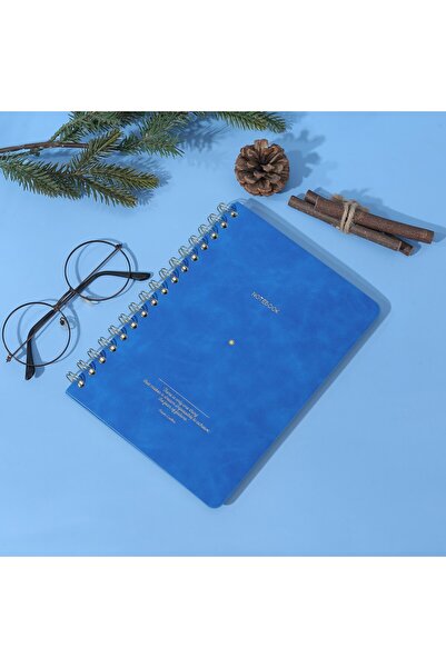 Victoria's Journals Caiet vegan A5 cu copertă spiralată 128 pagini 100 grame riglat