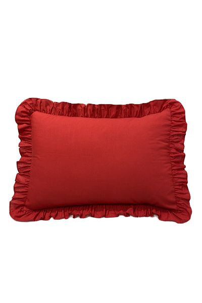 LILYUM Home 100% Cotton Frilly Pillow Case 50X70 cm (1 Pcs)