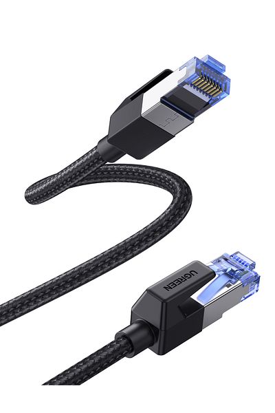 Ugreen |Cat8 CLASSⅠF/FTP Round Ethernet Cable With Braid  5M |Black