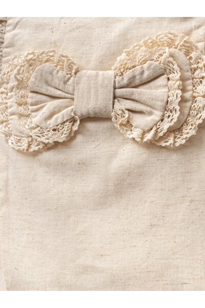 Cassiope Embroidery Ruffled Bow Jumpsuit 100% Cotton