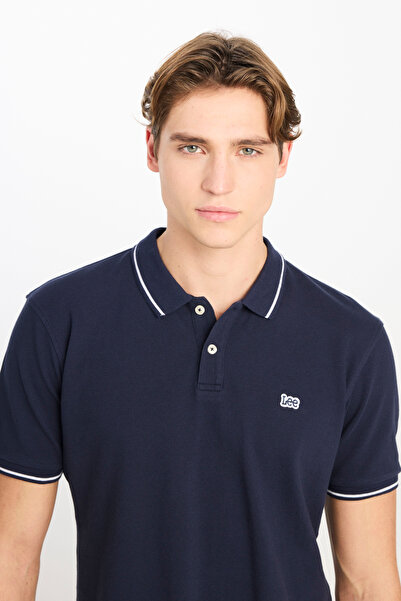 Lee Μπλουζάκι με γιακά πόλο από 100% βαμβάκι κανονική εφαρμογή