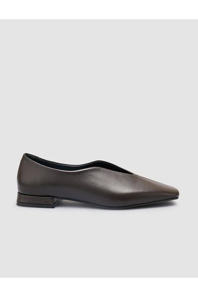 Cabani 100% Genuine Leather Brown Women's Ballerinas