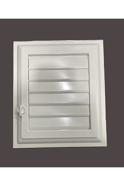 Akdeniz Grilă din plastic pentru baie WC Ventilație Grilă de aerisire obturator mobil superficial 35x35 cm Plastic reglabil