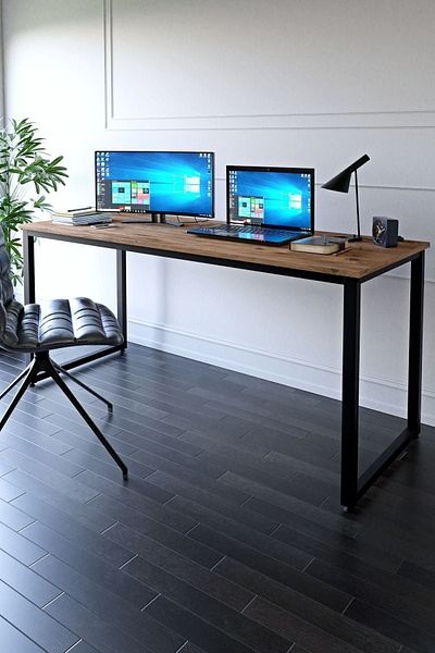 Ceramical Ms1 Computer Desk , Gaming Desk , Modern Furniture For Home Office - 60x160 Cm - Pine