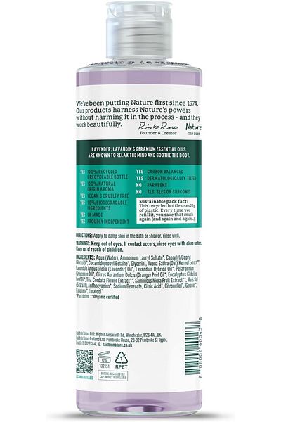 Faith In Nature Faith In Nature Lavender & Geranium Body Wash, 400 Ml