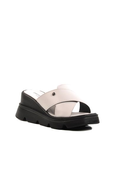 Pierre Cardin Λευκές Γυναικείες Παντόφλες