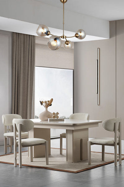 Eymense Oslo 4 Sandalyeli Yemek Masa Takımı