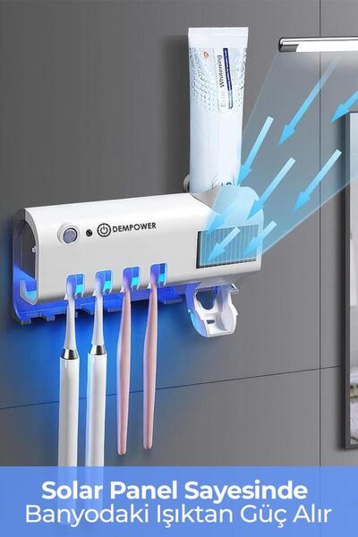 DEMPOWER Ultraviyole Dış Fırçası Diş Macunu Tutucu Stand