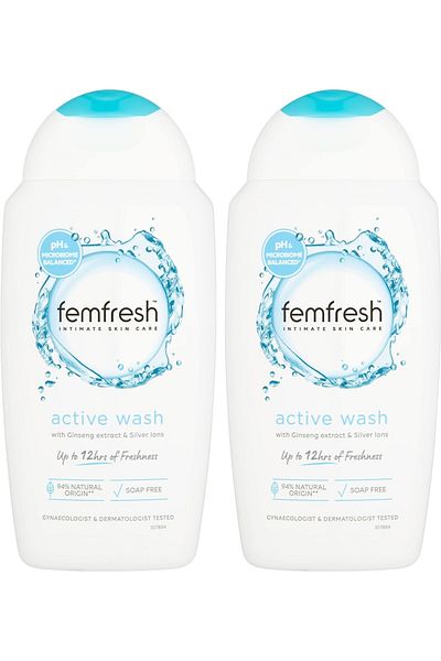 Femfresh Fem Fresh Intimate Wash Active Refreshing 250ml X 2