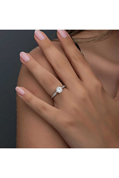 Genel Markalar Gümüş Tek Taş Kadın Yüzük Sl6278