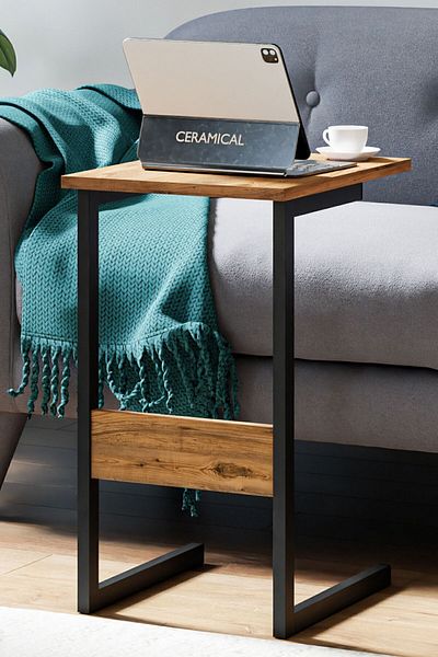 Ceramical Sp3 C Shaped And Table , Armchair Over Table , Sofa Table - Pine