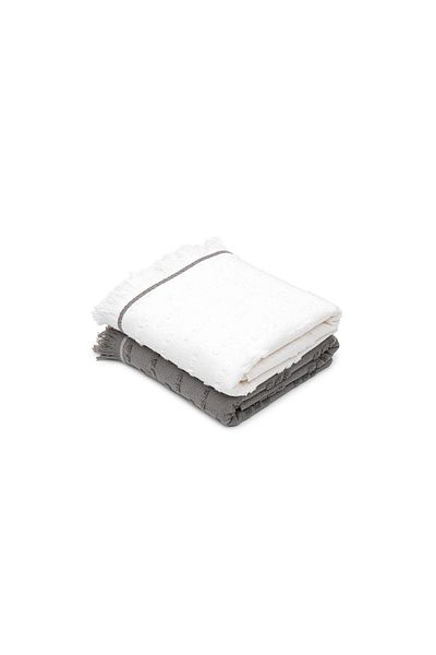 Ecocotton Green Black Pera 2-Piece Kitchen Towel 100% Cotton Pique-Buckle 50X70Cm