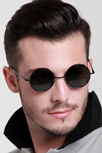 Takı Dükkanı Extoll Round Glass John Lennon Men's Sunglasses 6 Colors ex608
