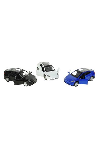 Birlik Oyuncak 1:36 سحب وإسقاط معدني مع الصوت والضوء Tesla Model Y