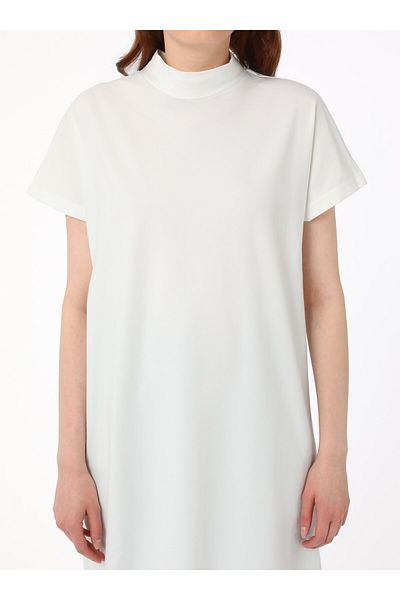 Benin High Collar Low Sleeve Benin Tshirt - White - Benin