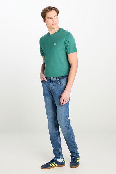 Lee Rider Slim Fit Slim Fit Κανονική μέση Μπλε βαμβακερό εύκαμπτο τζιν παντελόνι