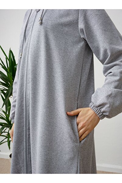 Por La Cara Hooded Long Sports Cap - Gray - Por La Cara