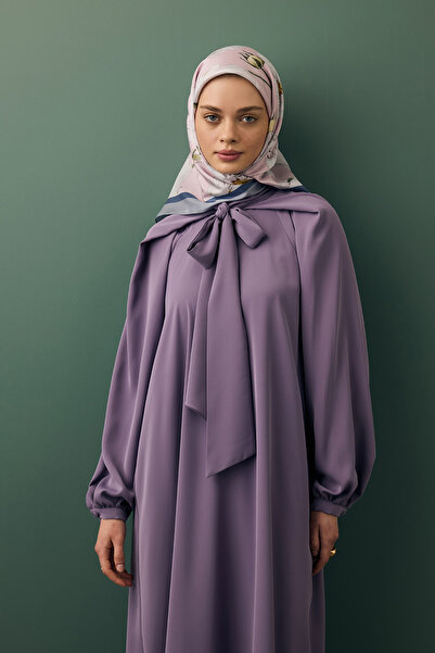 Qef Twill Silk Scarf Daisy Lilac Shoes