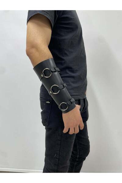 Angels Passion Erkek Deri Kol Takısı Vücut Aksesuar APFTM238