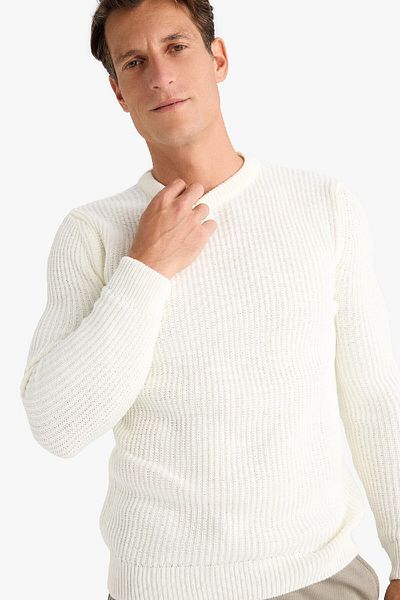 DeFacto Standard Fit Crew Neck Knitwear Sweater C8814Ax24Wn