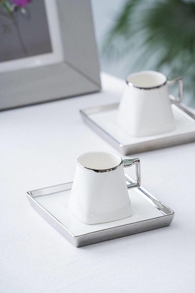 ACAR Nova 6-Person Silver Cup Set 90 ml