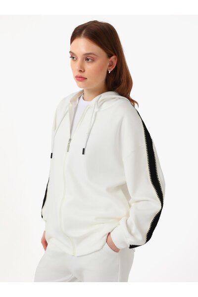 Benin Спортивний костюм з контрастною смужкою - Екрю -