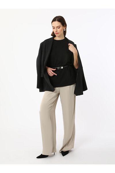 Refka Tricou pentru damă cu mucegai normal cu textura moale - negru - exclusiv Refka