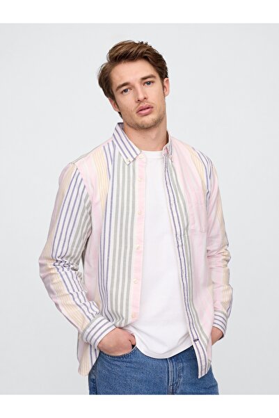 GAP Erkek Çok Renkli Standard Fit Oxford Gömlek