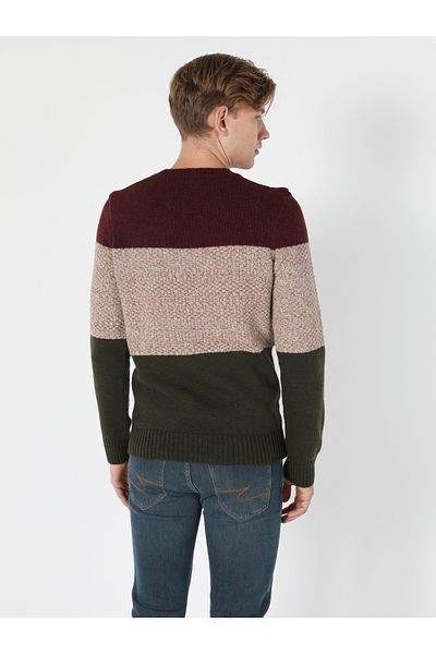 Colin's Pulover multicolor pentru bărbați, cu gât rotund, cu croială normală