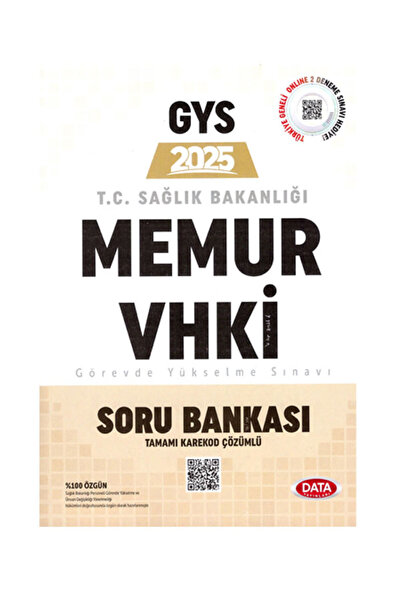 Data Yayınları 2025 Gys Sağlık Bakanlığı Memur Vhki Görevde Yükselme Soru Ban...