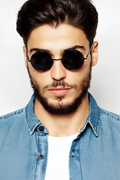 Takı Dükkanı Extoll Round Glass John Lennon Men's Sunglasses 6 Colors ex608