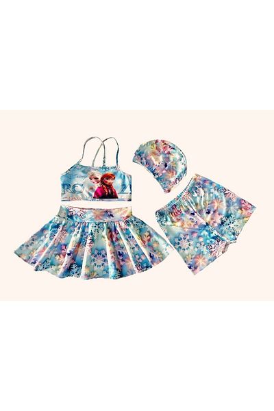 By Piera Set de costume de baie pentru fete cu uscare rapidă - 4 piese 86670