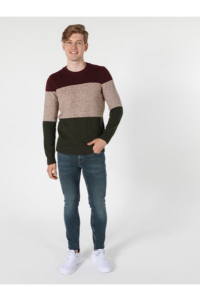 Colin's Pulover multicolor pentru bărbați, cu gât rotund, cu croială normală