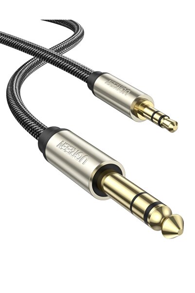 Ugreen |كابل من 3.5 مم ذكر إلى 6.35 مم ذكر بطول 2 متر |رمادي