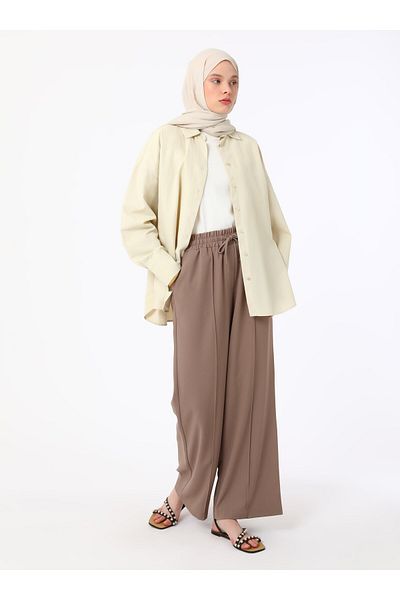 Refka Instant Calyposis and Detailed Crepe Pants - Refka