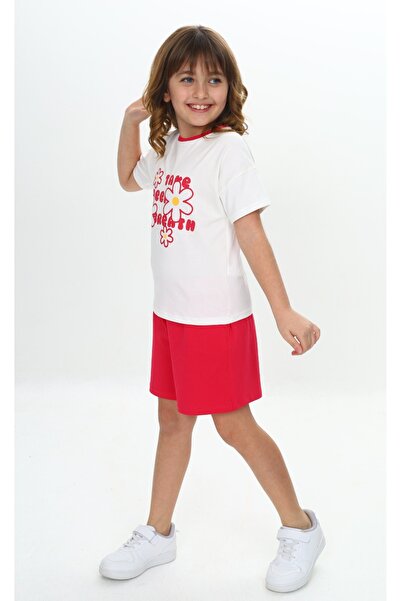 Toontoy Girl's Floral Printed Shorts Suit