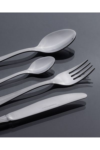 Madame Coco Ihlara 42 Piece Fork Knife Spoon Set - Silver