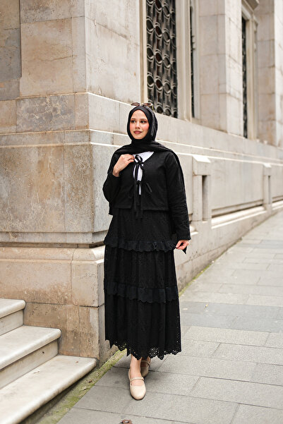 LOCCO Жіночий спідниця з воланами, чорна