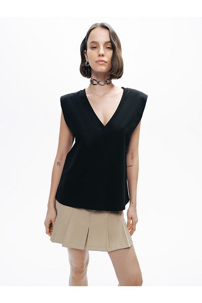 Nocturne Tricou căptușit cu decolteu în V