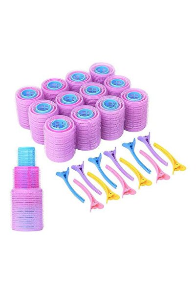 Generic 48 Piece Curling Iron Set, Self-grip Salon Curling Irons, Heat-free Curling Irons, With 12 Clips