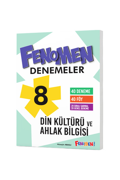 fenomen okul FENOMEN 8 DİN KÜLTÜRÜ VE AHLAK BİLGİSİ DENEMELER (40 DENEME)
