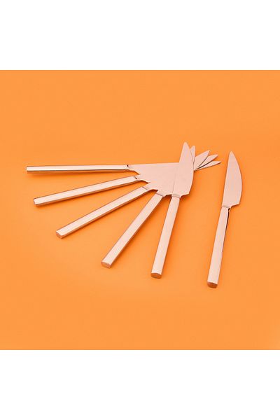 AROW 6-Piece Dinner Knife - Gray