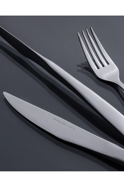 Madame Coco Patara 42 Piece Cutlery Set - Silver