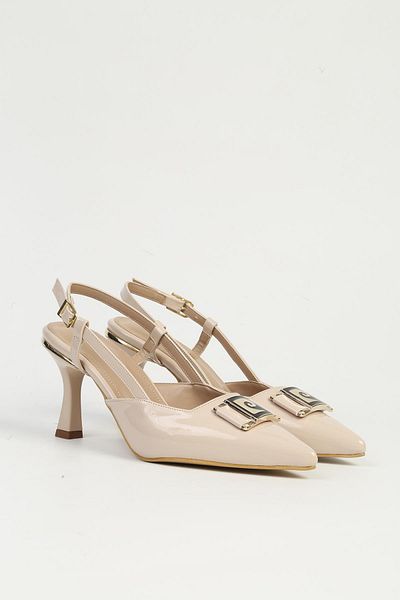 Pierre Cardin Cream Women's Heeled Shoes Pc-54707
