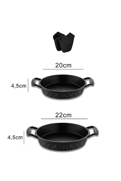 Amboss Biology Cast Top - 20-22 cm Titanium Plated Black (Omlet) Set