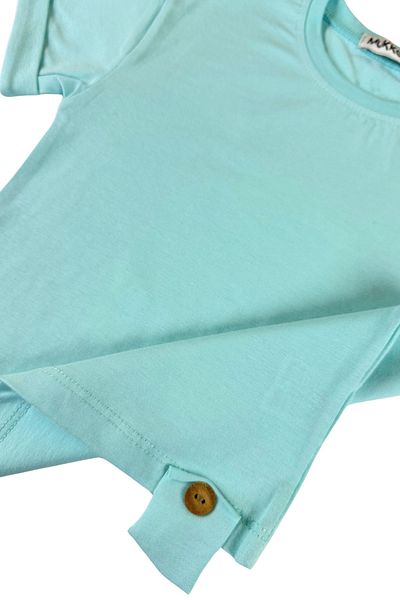 difa kids Girl Boy Child Set of 3 Wooden Button Design Basic Summer Bottom Top Set