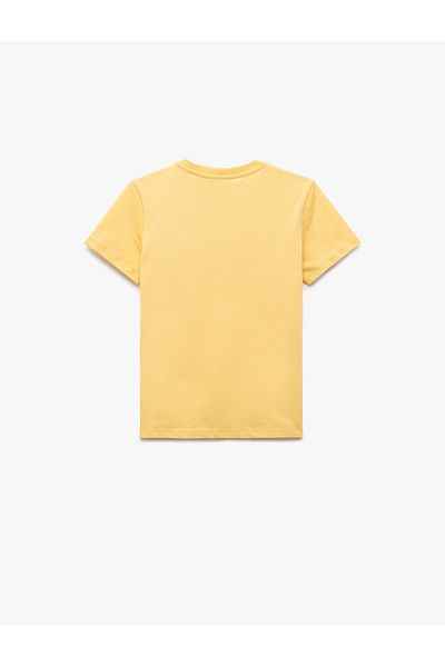 Koton Crew Neck Printed Cotton Short Sleeve T-Shirt