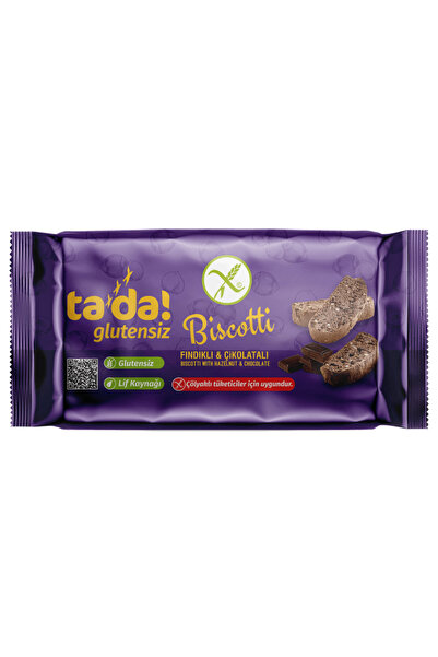 Tada Glutensiz Fındıklı ve Çikolatalı Biscotti 110 gram