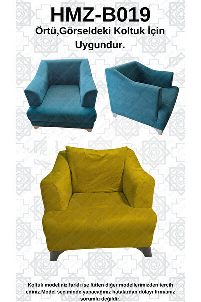 Akbal Home İtalyan Nubuk HMZ-B019 Kalıp Berjer Koltuk Örtüsü